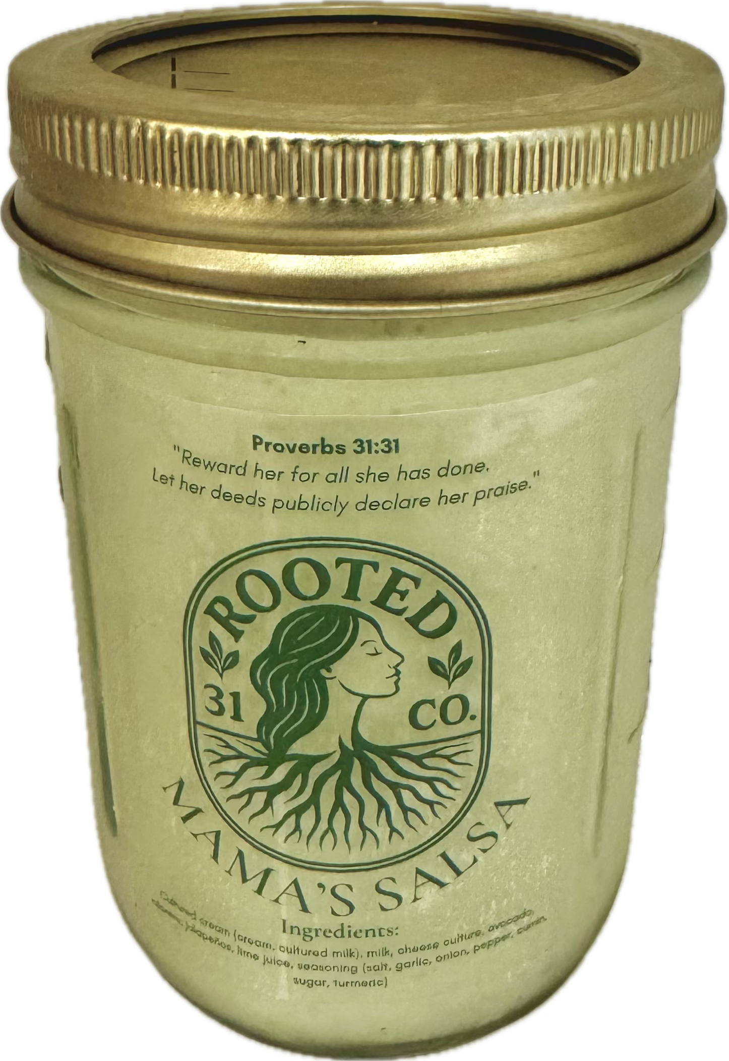 Rooted 31 Mama’s Creamy Jalapeño Salsa – 8 oz
